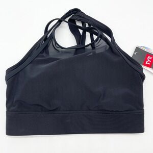 TYR Chloe Top Black Sports Bra Swim‎ Top High Impact UPF 50+ Activewear Outdoor